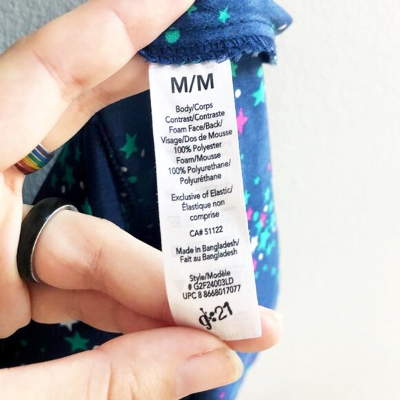 ❤️ Navy Blue Star Pattern Midi Dress - Picture 4 of 5